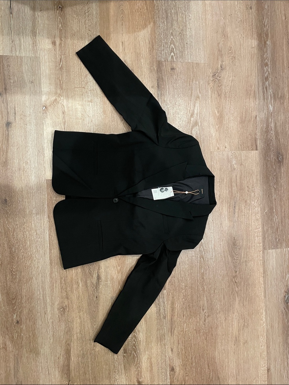 Quince Black Single-Button Women's Blazer